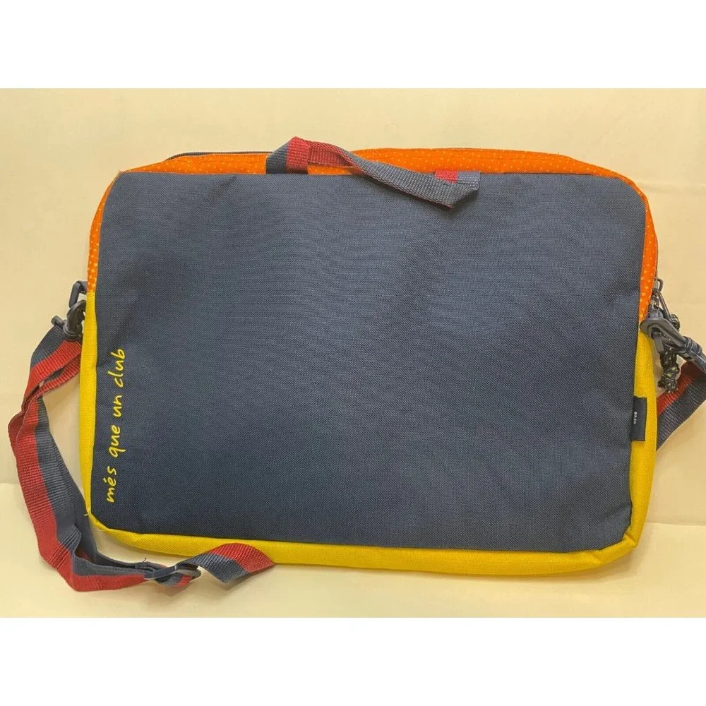 MLS FCB Barcelona Soccer padded laptop travel shoulder bag Safta 16